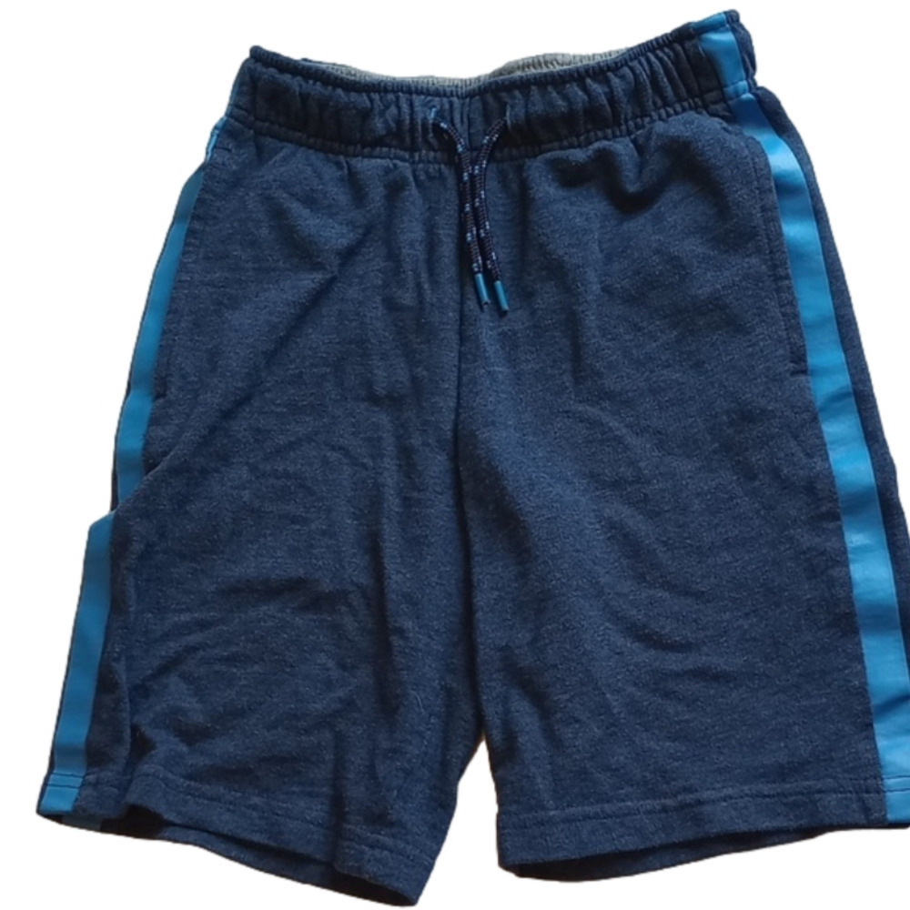 Cat & jack boys pull on woven shorts, size 6/7,‎ Dark and light blue